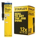 Stanley S425 Window&door All Weather Pro Silicone Sealant, 10.1OZ 12 Pack Clear. Fixed Price $49.99.