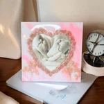 Epoxy Resin And Wood Photo Frame New (7,67X7X67 Inc). Fixed Price $19.99.