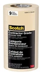 Scotch Contractor Grade Tan Masking Tape Rolls 0.94IN X 60.1YDS 3 Days Use. Fixed Price $34.24.