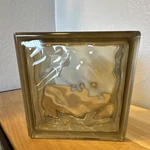 Metro Dade 8 X Wave Pattern Glass Block Bronze Tint. Made Germany. Fixed Price $22.09.