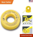 Professional-grade Yellow Ptfe Thread Tape 1/2" X 260" Leak-proof Performance. Fixed Price $13.99.