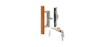 Sliding Glass Patio Handle Set With Internal Lock For Viking Doors, 3-15/1. Fixed Price $70.00.