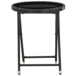 Bistro Table Folding Garden Outdoor With Glass Top Pe Rattan Vidaxl. Fixed Price $80.99.