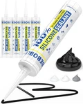 Bebobly Black Silicone & Sealant, 100% Waterproof Caulking, Si.... Fixed Price $34.12.
