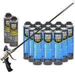 Great Stuff Window & Door Foam 20OZ (12), 2FT Applicator Gun, Cleaner (2). Fixed Price $242.79.