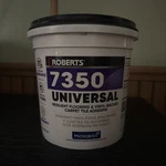 Roberts 7350-1 Gallon Universal Vinyl Flooring Adhesive Off White. Fixed Price $29.95.
