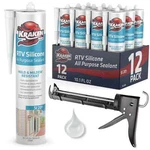 Kraken Bond Rtv Silicone + Caulking Gun - Set 10.1OZ 12 Pack Clear. Fixed Price $77.99.