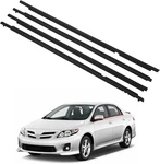 Zonfant 4 Pcs Black Car Outer Door Window Moulding Trim Weatherstrip. Fixed Price $49.99.