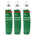 Dynatex Clear Silicone Sealant 8 Oz Automatic Can Waterproof (3-PACK). Fixed Price $59.96.