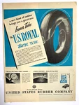 1946 Us Royal Tires Print Ad 13INX10IN Butyl Rubber Inner Tube. Fixed Price $12.95.