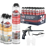 Kraken Bond Pro Window &door Low Exp Gap Filler Gun Foam 24OZ 24PK Incl. Set. Fixed Price $297.99.