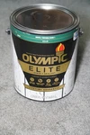 New! Olympic Elite Stain + Sealant Solid White 120 Fl Oz For Wood Waterproofing. Fixed Price $28.00.