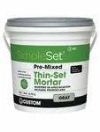 Custom CTTSG1-2 Simpleset Pre-mixed Thin-set Mortar, Gray, Gallon. Fixed Price $44.99.