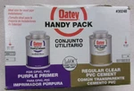 Oatey Handy Pack #30248 8FL.OZ 237ML Purple Primer Reg. Clear Pvc Cement #671D. Fixed Price $12.99.