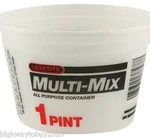 (25) Leaktite 1M3 Pint Multi-mix All Purpose Empty Paint Mixing Containers. Fixed Price $39.90.