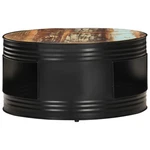 Coffee Table Round End Accent Sofa Black Solid Reclaimed Wood Vidaxl. Fixed Price $153.99.