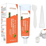 Silicone Sealant Adhesive, 100% Waterproof Caulk, Strong Adhesion Color: White. Fixed Price $27.99.