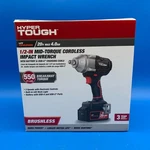 New Hyper Tough 6083 20V Max Dc 1/2 In High-torque Cordless Impact Wrench. Fixed Price $89.99.