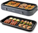 Pukomc HY-6320W Indoor Electric Grill Gray Aluminum Non-stick Smokeless 1500W. Fixed Price $39.00.