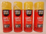 4 Cans Dow Great Stuff Gaps & Cracks Expanding Foam Sealant Insulation 12OZ. Fixed Price $45.99.