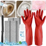 7PCS Pumice Stone Toilet Bowl Cleaning Brush Set With Long Red. Fixed Price $12.92.