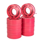 10-PACK 1/2" X 520" Professional Grade Pipe Thread Sealant 4-MIL Pink Ptfe Plumb. Fixed Price $24.78.