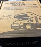 Weupe Rv Tape White 4" X 50 Feet Sealant Waterproof S-00034. Fixed Price $37.99.