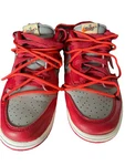 Nike Dunk Low Off-white University Red Leather Athletic Sneaker Men. Fixed Price $49.00.