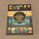 2016 Illustrated National Parks Calendar 11 X 14.5 Anderson Design Group Frame. Fixed Price $75.00.