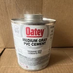 Oatey Medium Gray Pvc Cement 32 Oz Pipe Adhesive Model 30886. Fixed Price $20.00.