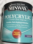 Minwax 13333 Clear Polycrylic Water-based Protective Finish Satin Gallon. Fixed Price $79.00.