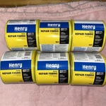 6 -henry 183 Roof Repair Fabric 4"X150' Yellow Flexible Reinforcing Glass. Fixed Price $38.50.
