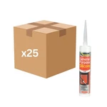 Sika General Purpose Silicone 280ML Clear Box Of 25 Flexible Anti Fungal 467060. Fixed Price $175.86.