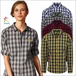 Premier Women's Mulligan Check Cotton Long Sleeve Shirt Casual Bar Cafe Workwear. Fixed Price $21.99.
