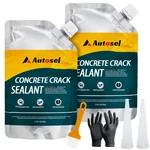 Autosel Concrete Crack Filler Sealant 2PCS Self-leveling Waterproof Driveway Rep. Fixed Price $43.18.