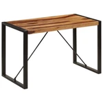 Vidaxl Dining Table Solid Wood, Industrial Style - Brown And Black, With Powd. Fixed Price $196.99.