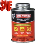 Dap Weldwood Contact Cement, 3 Oz Clear Neoprene Rubber Adhesive. Fixed Price $14.90.