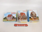 3X Vollmer H0 Model 3730 Farmhouse 3747 Pharmacy 3748 Post Mint Box #DV854-3. Fixed Price $104.11.