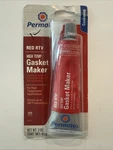 Permatex High -temp Red Rtv Silicone Gasket Maker Oem Specified 3 Oz Tube Sealed. Fixed Price $12.00.