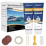 Globalcom Fiberglass Repair Kit White, Gel Coat For Boats,. Fixed Price $37.99.