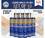 Liquid Nails LN-903 Heavy Duty Latex-based Construction Adhesive 10OZ Set Of. Fixed Price $49.90.