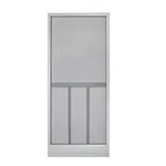 36" X 79-80" Hinged Screen Door Bravo Gray. Fixed Price $99.99.