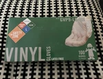 Safety Zone Vinyl Exam Gloves Clear Large Box Of 100 GVP9-SM-1C Latex Free. Fixed Price $14.00.