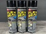 Lot Of 3 Flex Spray Black Liquid Rubber Sealant Coating 14 Oz New. Fixed Price $48.95.