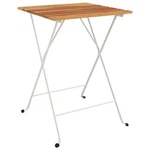 Bistro Table - Solid Acacia Wood With Steel Legs Vidaxl. Fixed Price $60.99.