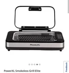Powerxl Smokeless Grill Elite Outdoor Flavor Indoors Electric. Fixed Price $150.00.