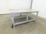 1" Aluminum Top Welding Work Bench Machine Fab Table 61-1/2"W 42"D 28-1/2"H. Fixed Price $899.99.