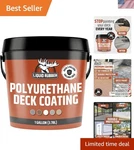 1 Gallon Polished Stone Gray Deck Coating - Uv Resistant & Easy Diy Application. Fixed Price $161.99.