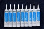 Clear Silicone Chem Link. 9 Tubes Open Box. High Quality Sealant. Fixed Price $74.50.