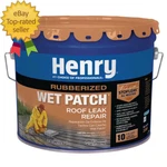 208R Rubberized Wet Patch Black Roof Leak Repair Sealant 3.3 Gal.. Fixed Price $111.99.